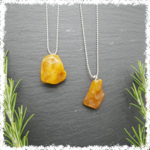 Baltic amber jewelry on silver