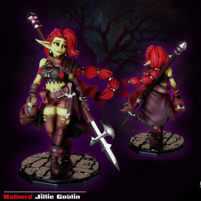 Jillie Goblin Halberd Wielder - 32mm/75mm