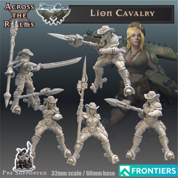 Lion Cavalry Crew 32mm - Across The Realms