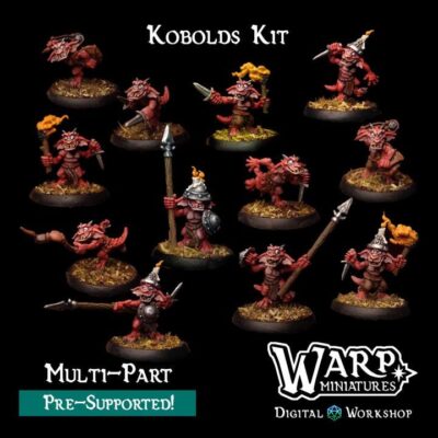 Kobold Warrior Kit  | DnD Miniatures, Warp Miniatures