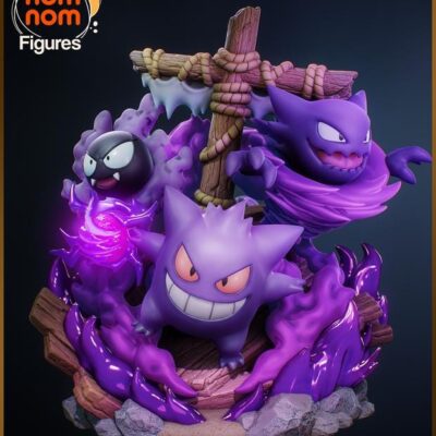 Purple Ghost Monster Diorama - Nomnom