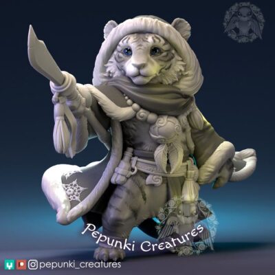 Snow Tiger - Pepunki Creatures