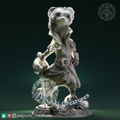 Rogue Ranger Ferret Lady - Pepunki Creatures
