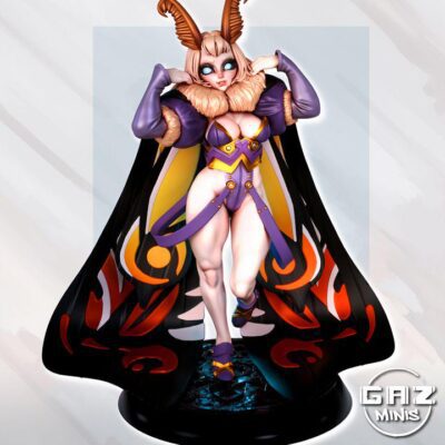 Mothara - Kaiju Girl - 32mm/75mm - Gaz Minis, Resin Print, Waifu, Garage Kit, DnD Miniatures, Display Pinup, nsfw, Model Painting