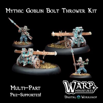 Mythic Goblin Horde Bolt Throwers | DnD Miniatures, Warp Miniatures | TableTop Minis | One Page Rules | Wargaming | Painting, Pathfinder,