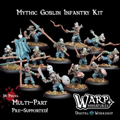 Mythic Goblin Horde Infantry | DnD Miniatures, Warp Miniatures | TableTop Minis | One Page Rules | Wargaming | Painting, Pathfinder,