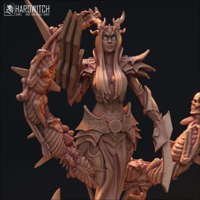 Necromancer Dormea Loridan - 32mm/75mm, Dungeons and Dragons Mini RPG Tabletop Miniature DnD Painting Pathfinder 5e DnD, TTRPG Scale