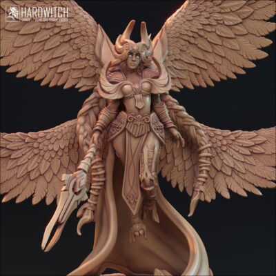 Aasimar Farah Doddar - 32mm/75mm, Dungeons and Dragons Mini RPG Tabletop Miniature DnD Painting Pathfinder 5e DnD, TTRPG Scale