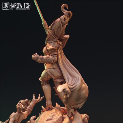 Vekhir Dettar Exorcist - 32mm/75mm, Dungeons and Dragons Mini RPG Tabletop Miniature DnD Painting Pathfinder 5e DnD, TTRPG Scale - Image 4