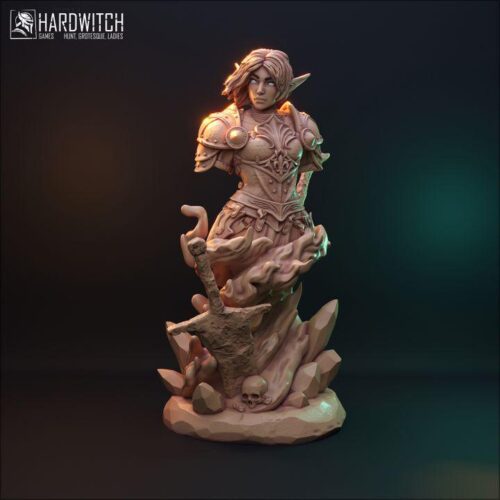 Tyrese Santim Bust - 75mm, Dungeons and Dragons Mini RPG Tabletop Miniature DnD Painting Pathfinder 5e DnD, TTRPG Scale - Image 3