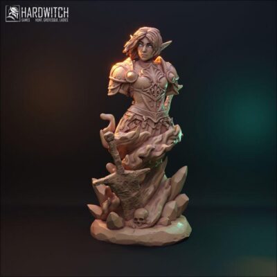 Tyrese Santim Bust - 75mm, Dungeons and Dragons Mini RPG Tabletop Miniature DnD Painting Pathfinder 5e DnD, TTRPG Scale