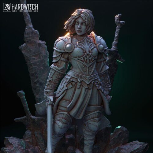 Tyrese Santim Dark Elf - 32mm/75mm / 120mm, Dungeons and Dragons Mini RPG Tabletop Miniature DnD Painting Pathfinder 5e DnD, TTRPG Scale