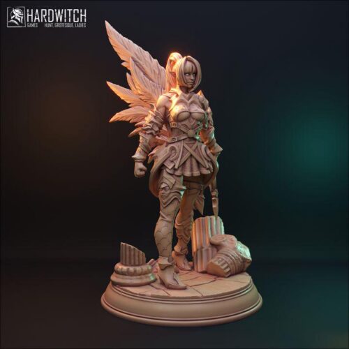 Fallen Aasimar Matia Kaba - 32mm/75mm, Dungeons and Dragons Mini RPG Tabletop Miniature DnD Painting Pathfinder 5e DnD, TTRPG Scale