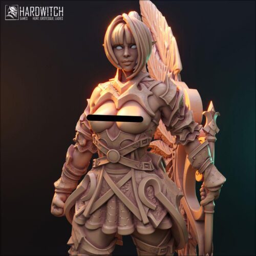 Fallen Aasimar Matia Kaba - 32mm/75mm, Dungeons and Dragons Mini RPG Tabletop Miniature DnD Painting Pathfinder 5e DnD, TTRPG Scale - Image 5
