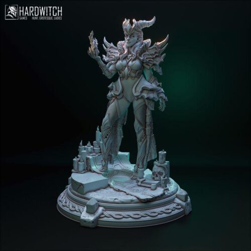 Sardora Vanhim Tiefling Sorcerer - 32mm/75mm / 120mm, Dungeons and Dragons Mini RPG Tabletop Miniature DnD Painting Pathfinder 5e DnD - Image 2