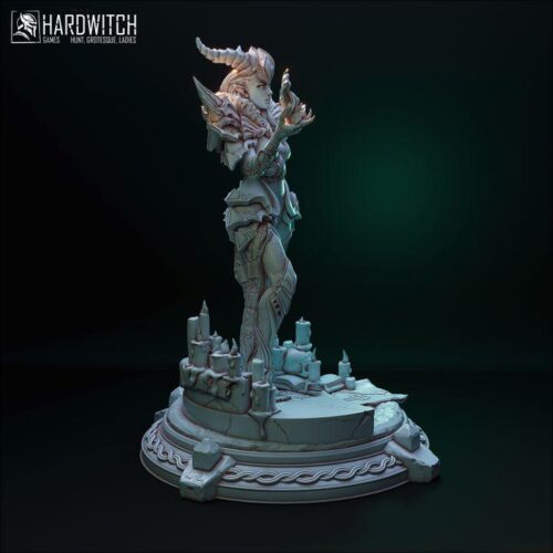 Sardora Vanhim Tiefling Sorcerer - 32mm/75mm / 120mm, Dungeons and Dragons Mini RPG Tabletop Miniature DnD Painting Pathfinder 5e DnD - Image 3
