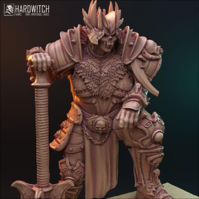Death Knight Lich Bertagor - 32mm/75mm, Dungeons and Dragons Mini RPG Tabletop Miniature DnD Painting Pathfinder 5e DnD, TTRPG Scale