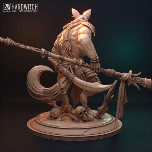 Werewolf Shaman Pokrifus - 32mm/75mm, Dungeons and Dragons Mini RPG Tabletop Miniature DnD Painting Pathfinder 5e DnD, TTRPG Scale - Image 5