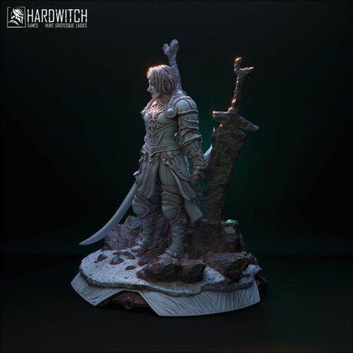 Tyrese Santim Dark Elf - 32mm/75mm / 120mm, Dungeons and Dragons Mini RPG Tabletop Miniature DnD Painting Pathfinder 5e DnD, TTRPG Scale - Image 7