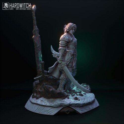 Tyrese Santim Dark Elf - 32mm/75mm / 120mm, Dungeons and Dragons Mini RPG Tabletop Miniature DnD Painting Pathfinder 5e DnD, TTRPG Scale - Image 4