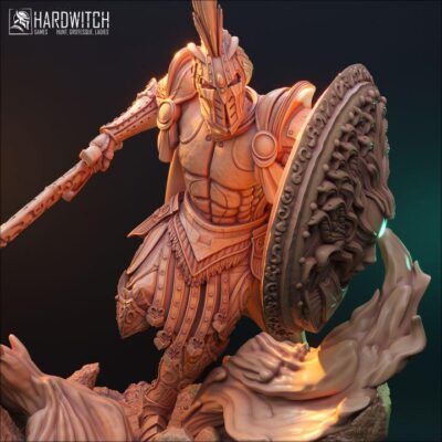 Markus Tadd Spartan King - 32mm/75mm, Dungeons and Dragons Mini RPG Tabletop Miniature DnD Painting Pathfinder 5e DnD, TTRPG Scale