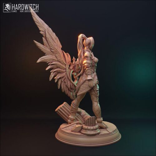 Fallen Aasimar Matia Kaba - 32mm/75mm, Dungeons and Dragons Mini RPG Tabletop Miniature DnD Painting Pathfinder 5e DnD, TTRPG Scale - Image 6