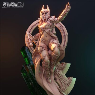 Freya Alexander Valkyrie Sorcerer - TTRPG Scale, Hardwitch, Dungeons and Dragons Mini RPG Tabletop Miniature DnD Painting Pathfinder 5e DnD