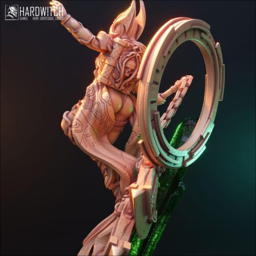 Freya Alexander Valkyrie Sorcerer - TTRPG Scale, Hardwitch, Dungeons and Dragons Mini RPG Tabletop Miniature DnD Painting Pathfinder 5e DnD - Image 5