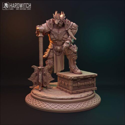 Death Knight Lich Bertagor - 32mm/75mm, Dungeons and Dragons Mini RPG Tabletop Miniature DnD Painting Pathfinder 5e DnD, TTRPG Scale - Image 2