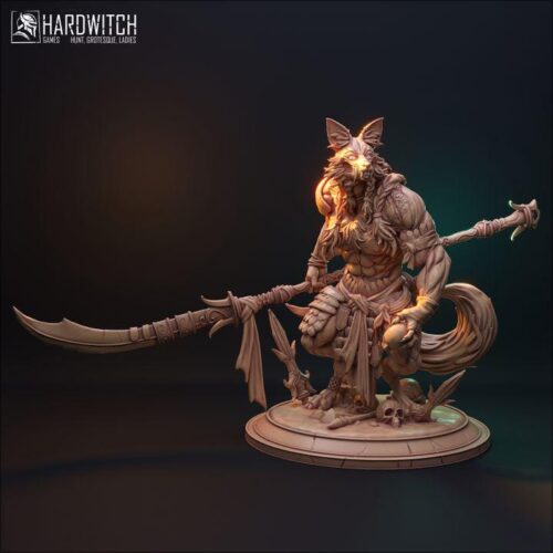Werewolf Shaman Pokrifus - 32mm/75mm, Dungeons and Dragons Mini RPG Tabletop Miniature DnD Painting Pathfinder 5e DnD, TTRPG Scale - Image 6
