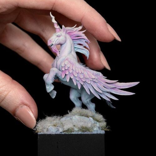 Genevieve Pegasus Celestial Pinup - Artisan Guild - Wargame, Dungeons and Dragons Mini RPG Tabletop Miniature DnD Painting Pathfinder DnD - Image 5