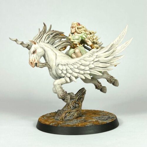 Genevieve Pegasus Celestial Pinup - Artisan Guild - Wargame, Dungeons and Dragons Mini RPG Tabletop Miniature DnD Painting Pathfinder DnD - Image 6