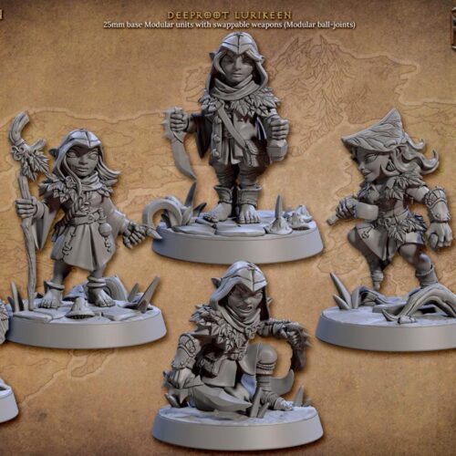 Deeproot Lurikeen - Artisan Guild - Wargaming, Dungeons and Dragons Mini, RPG, Tabletop, DnD Miniature, Painting, Pathfinder 5e DnD - Image 8