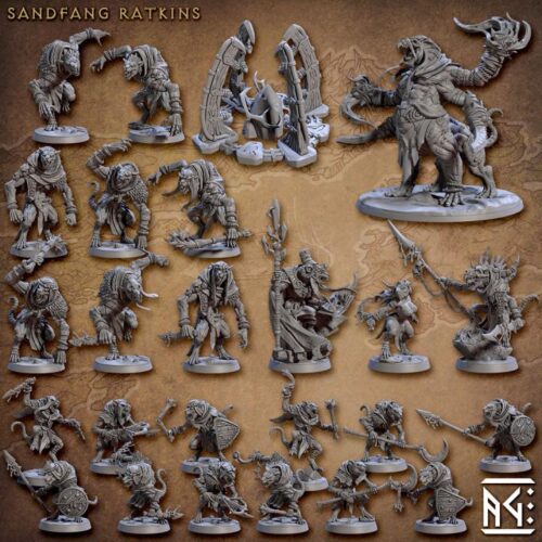 Skaria Shadowdancer Ratkin Pinup - Artisan Guild - Dungeons and Dragons Mini RPG Tabletop Miniature DnD Painting Pathfinder DnD, TTRPG - Image 4