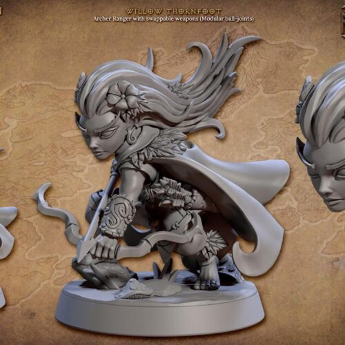 Deeproot Lurikeen - Artisan Guild - Wargaming, Dungeons and Dragons Mini, RPG, Tabletop, DnD Miniature, Painting, Pathfinder 5e DnD - Image 4
