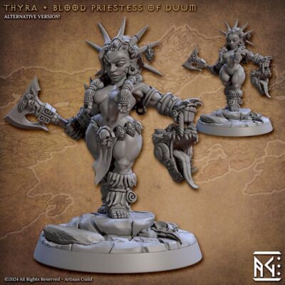 Thyra Dwarf Duum Pinup - Artisan Guild - Wargaming, Dungeons and Dragons Mini RPG Tabletop Miniature DnD Painting Pathfinder DnD, TTRPG